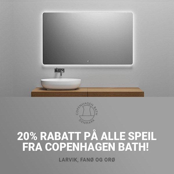 Copenhagen Bath | 20% Avslag | Speil | VVSkupp